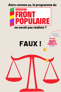 NFP : le chiffrage du programme